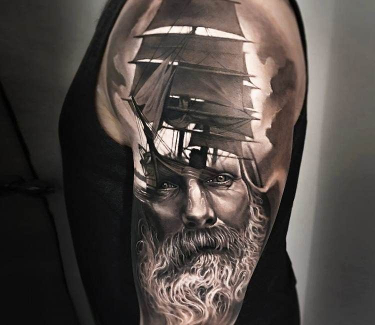 Tatuaje de Poseidón 74