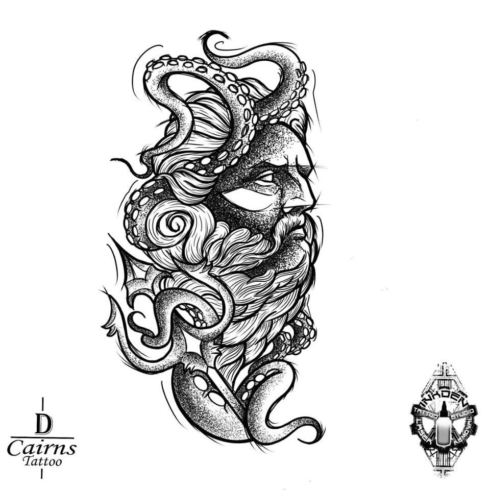 Tatuaje de Poseidón 84