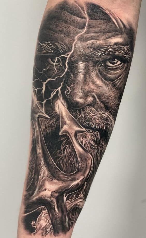 Tatuaje de Poseidón 77