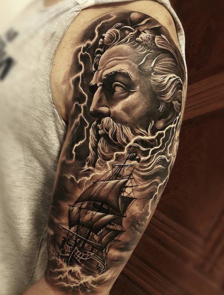 Tatuaje de Poseidón 106