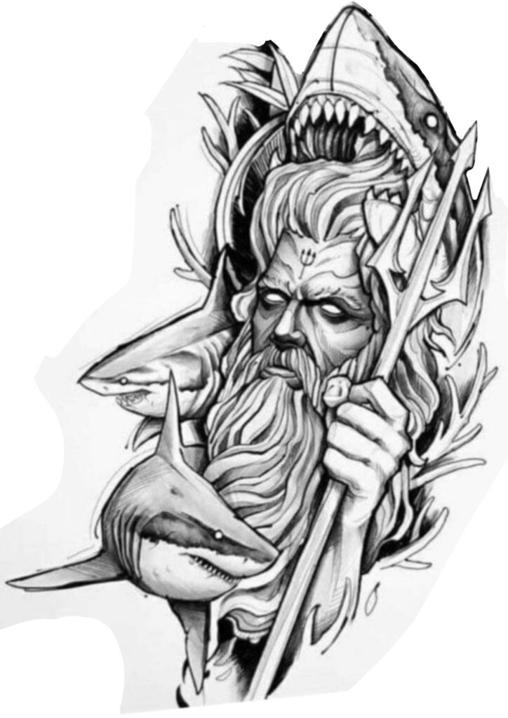 Tatuaje de Poseidón 104