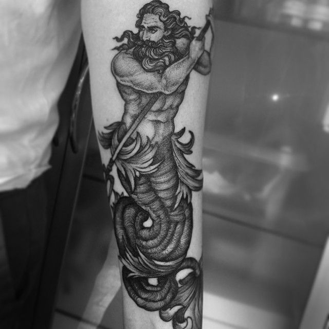 Tatuaje de Poseidón 90