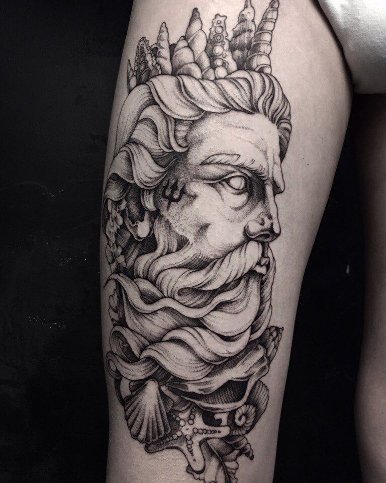 Tatuaje de Poseidón 107