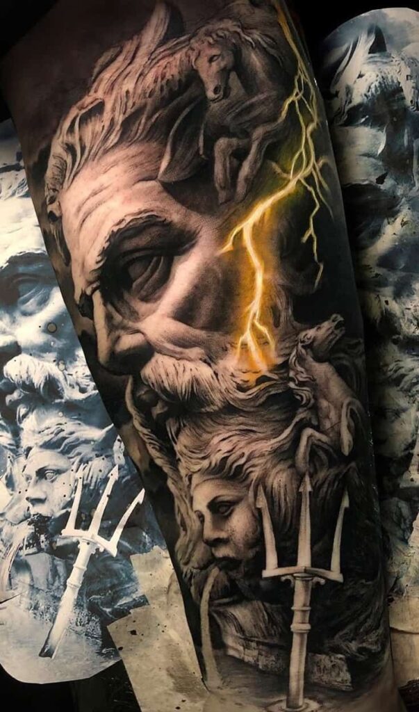 Tatuaje de Poseidón 134
