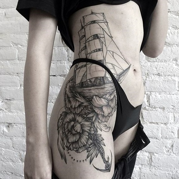 Diseños de tatuajes de barcos 12