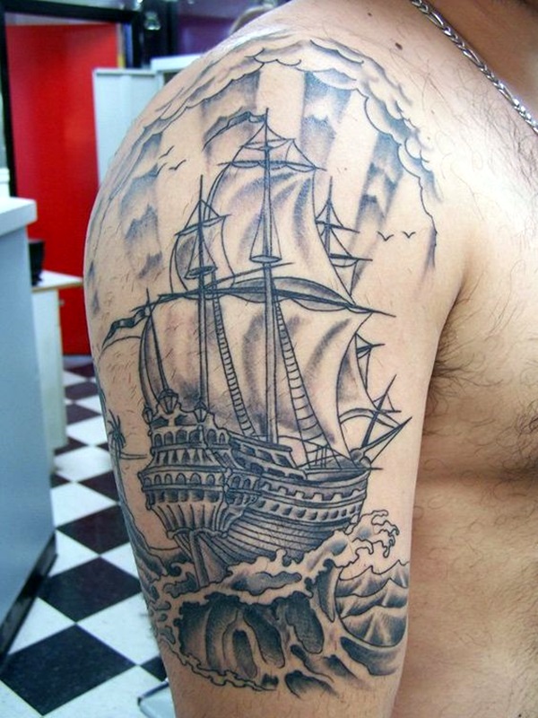Diseños de tatuajes de barcos 7