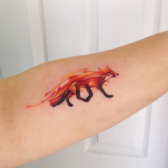 Tatuaje de Firefox por Adrian Bascur