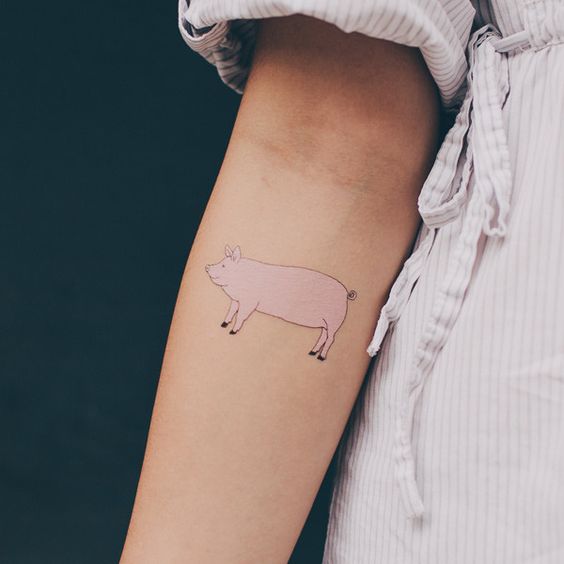 Tatuaje Cerdo por Julia Rothman