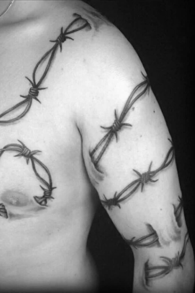 Tatuaje de alambre de púas 112