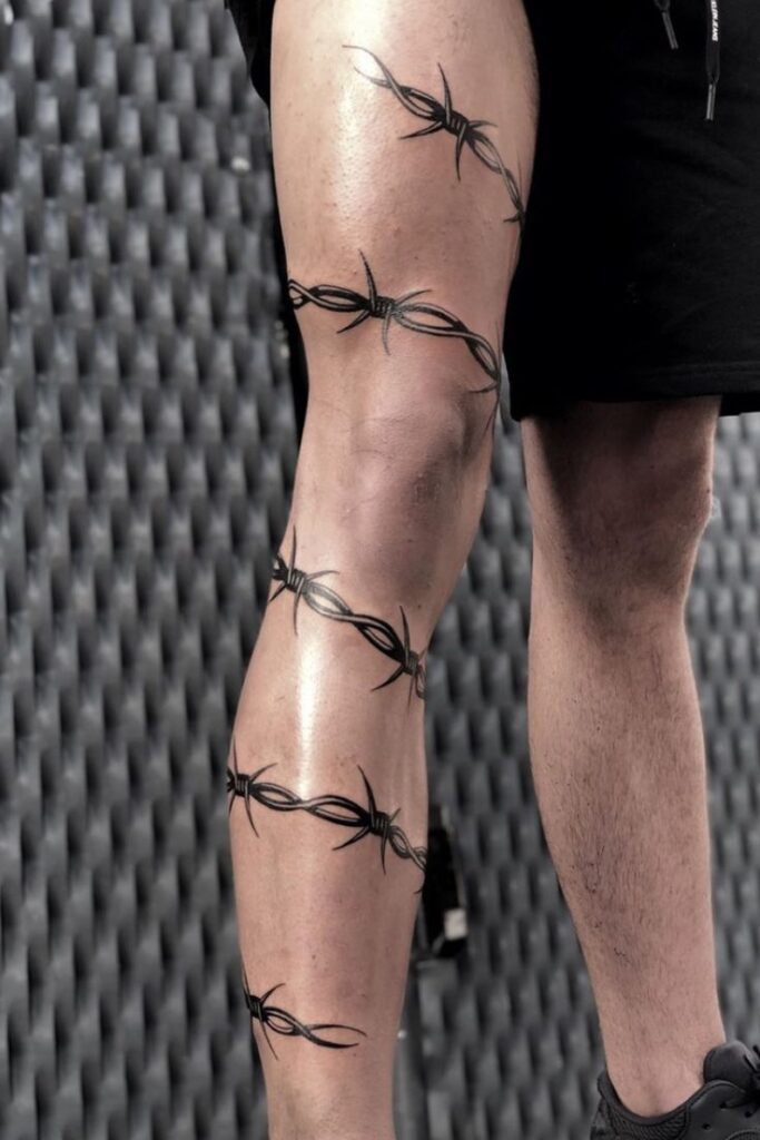 Tatuaje de alambre de púas 138