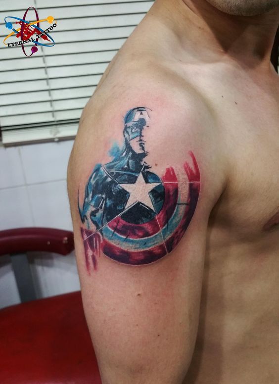 Tatuajes Capitán América 119