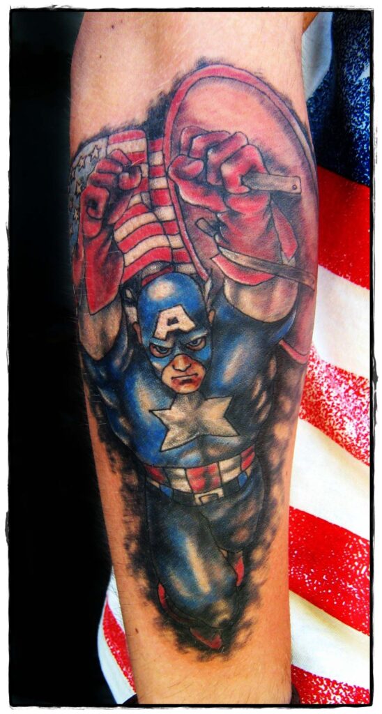 Tatuajes Capitán América 125