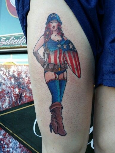 Tatuajes Capitán América 56