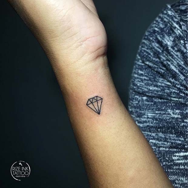 tatuaje de diamante 128