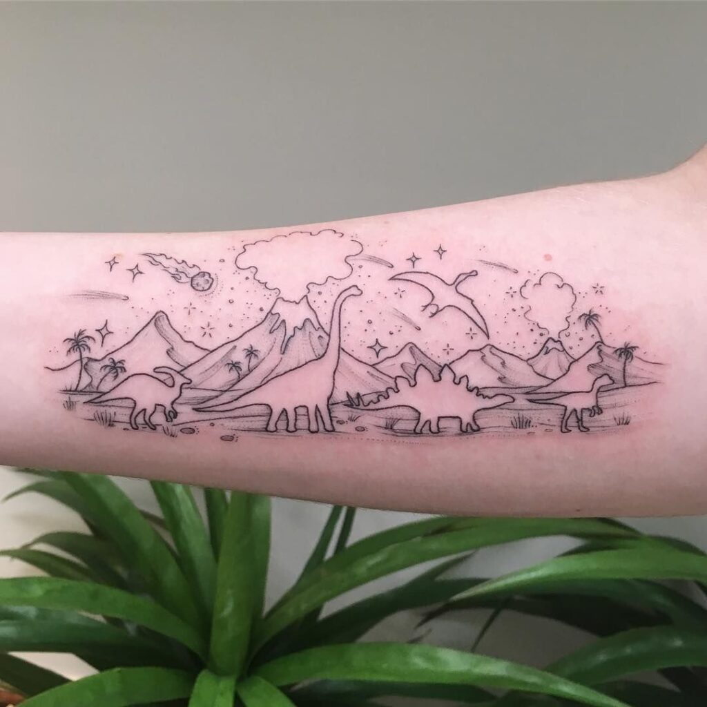 Tatuaje de dinosaurio 180