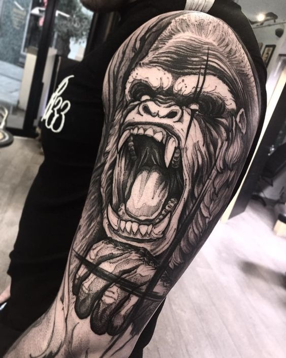Gorila tatuajes 105