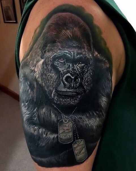 Gorila tatuajes 113