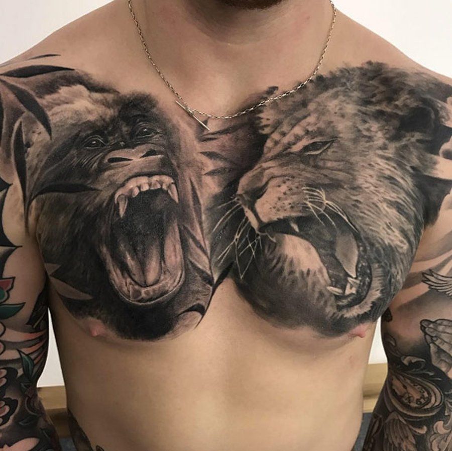 Gorila tatuajes 114