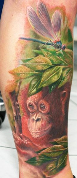 Gorila tatuajes 139