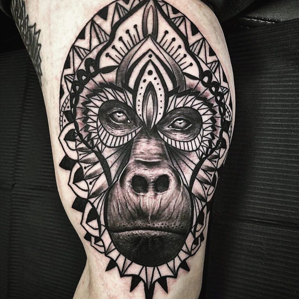 Gorila tatuajes 155