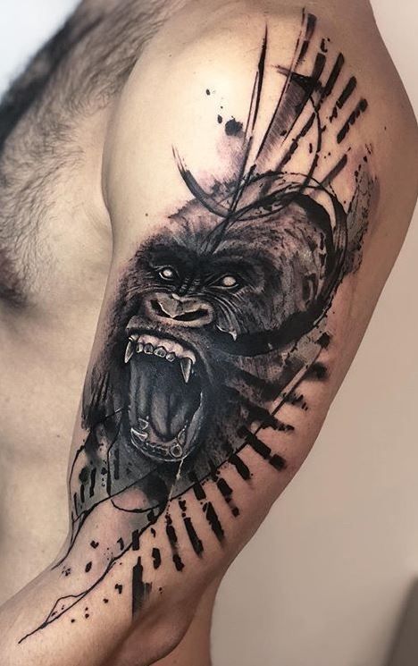 tatuajes de gorilas 31