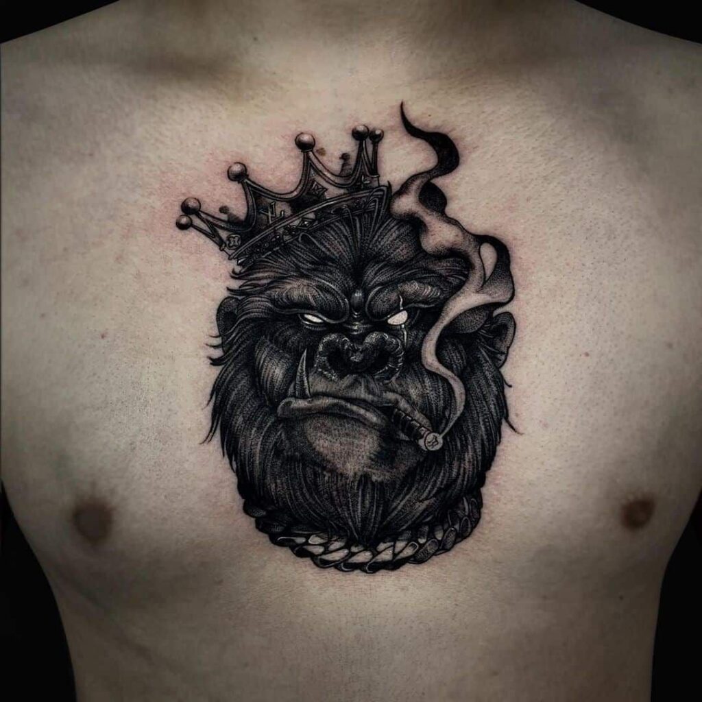 tatuajes de gorilas 34