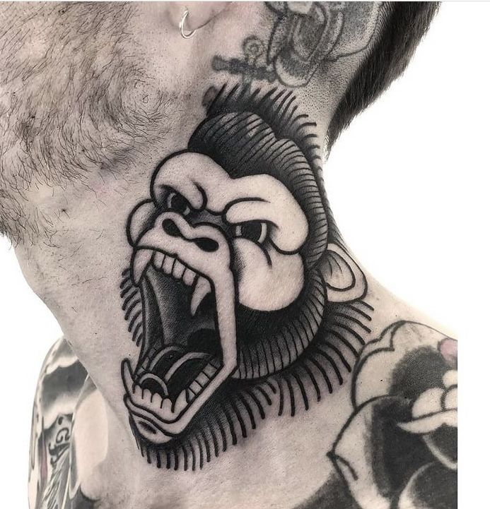 tatuajes de gorilas 52