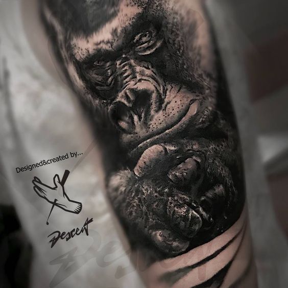 tatuajes de gorilas 6