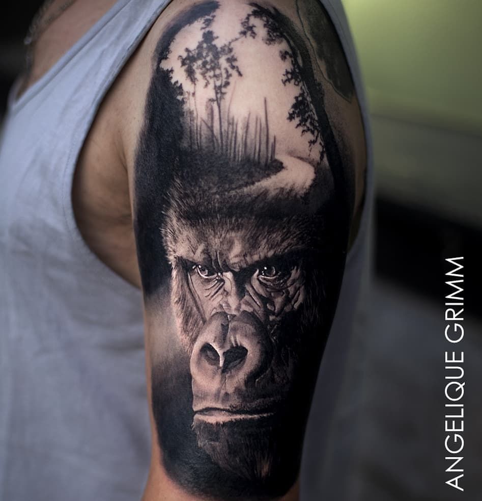 tatuajes de gorilas 71