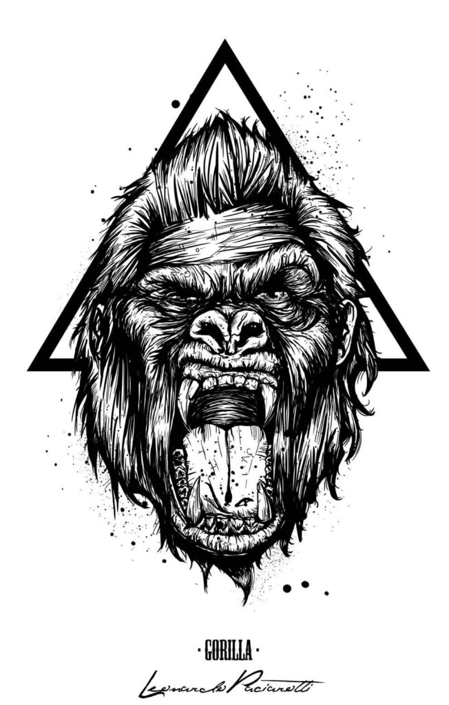 tatuajes de gorilas 9