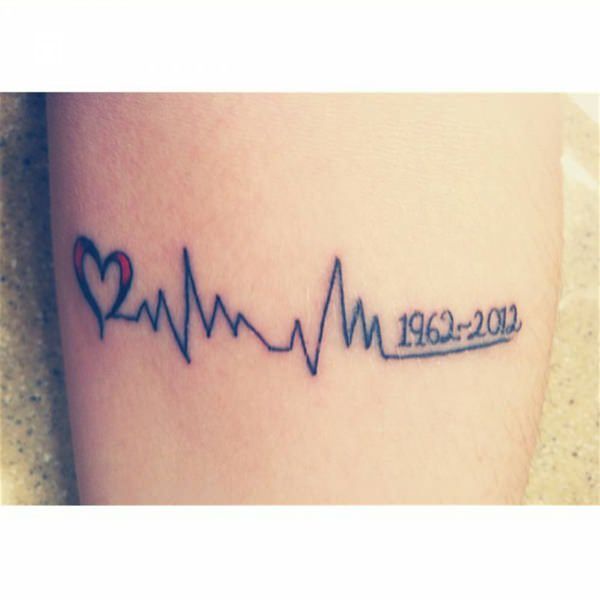 Tatuaje de latido del corazón 146