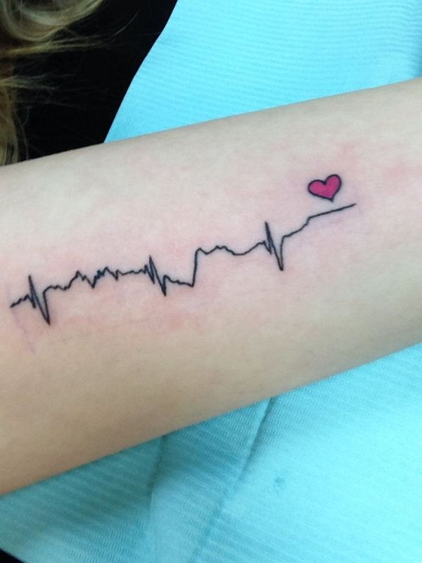 Tatuaje de latido del corazón 22