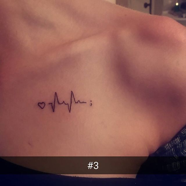 Tatuaje de latido del corazón 7