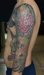 tatuaje de calavera japonesa