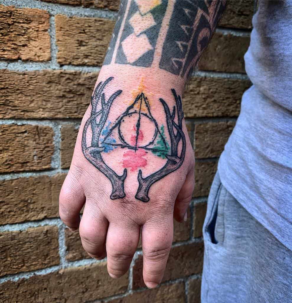 Diseños de tatuajes neotradicionales de Harry Potter