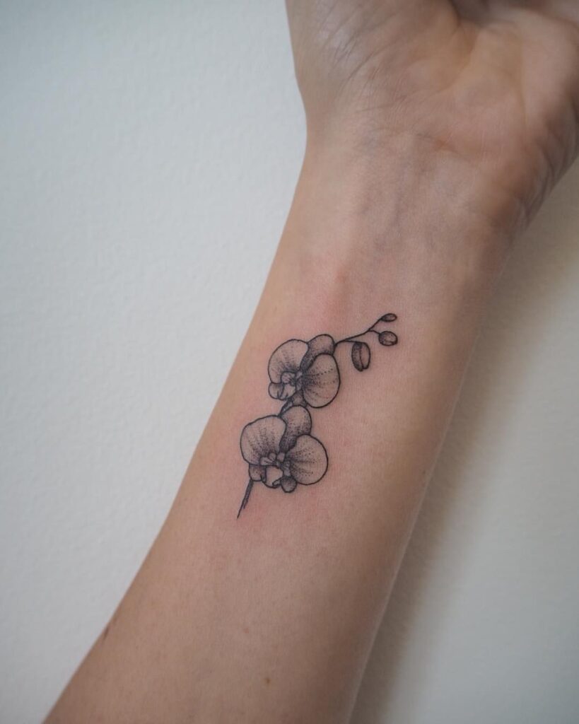 tatuaje de orquidea 1