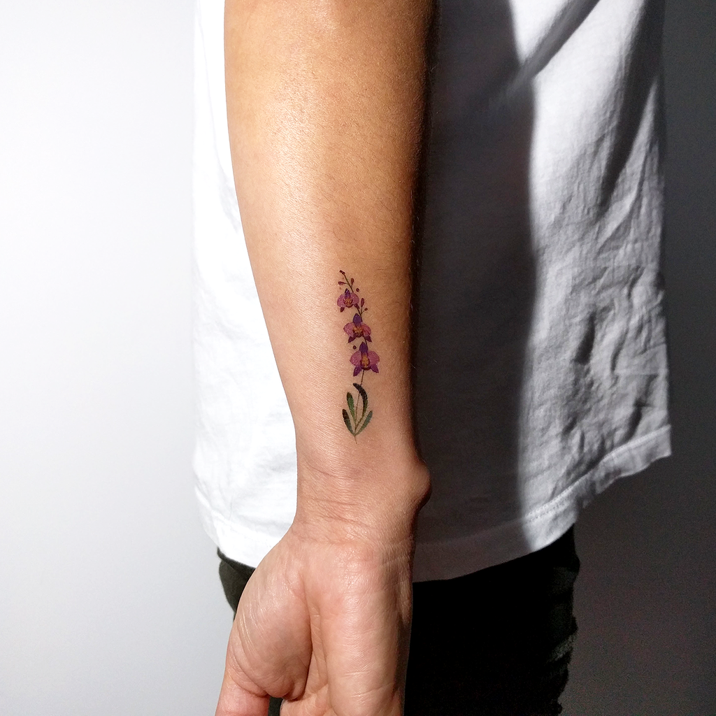 tatuaje de orquidea 10