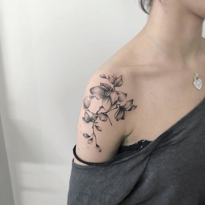 tatuaje de orquidea 178