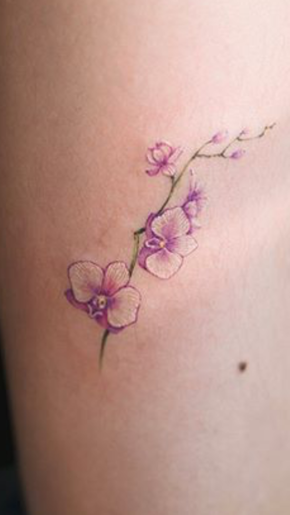 tatuaje de orquidea 2