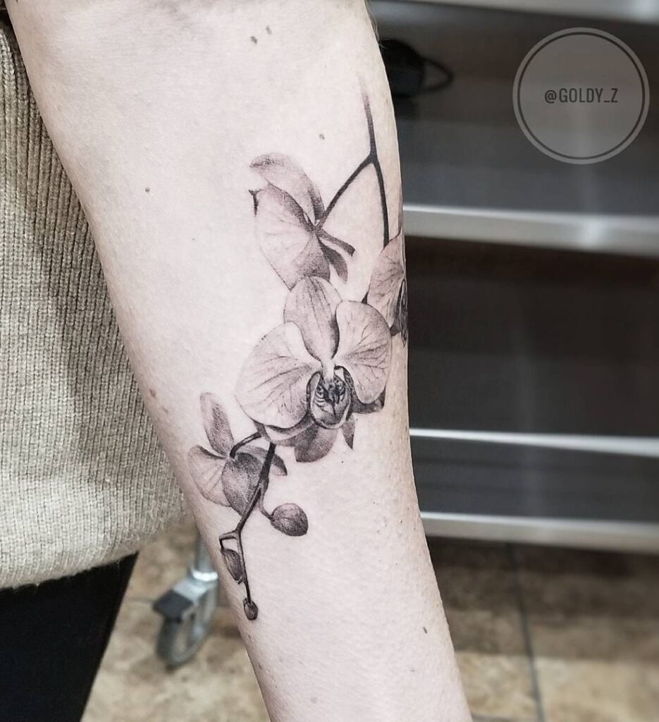 tatuaje de orquidea 26
