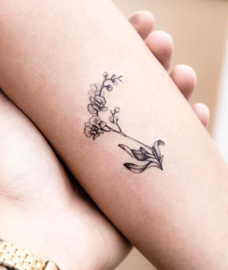 tatuaje de orquidea 8