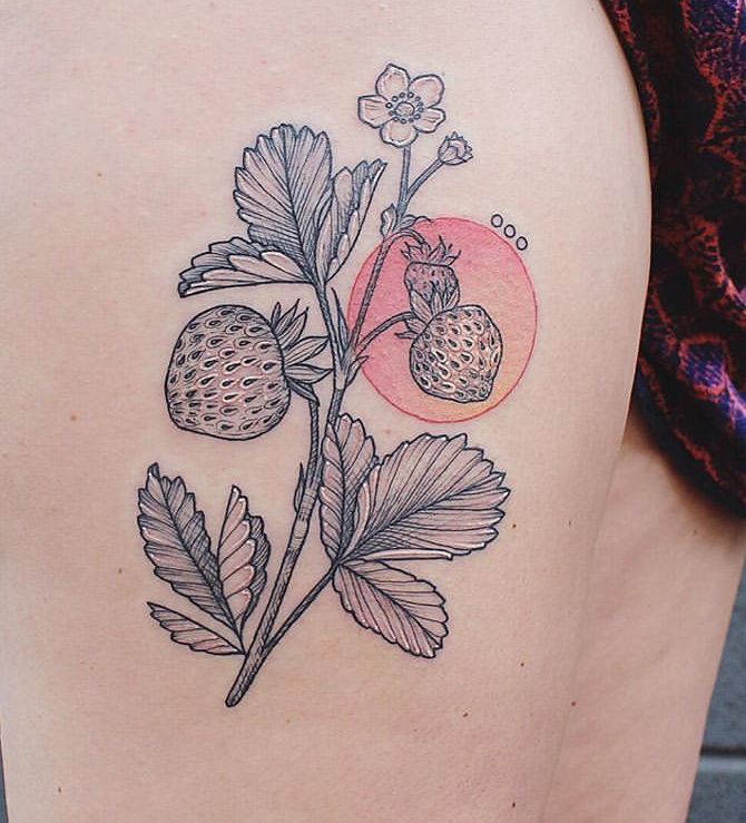 Tatuajes de fresas 107