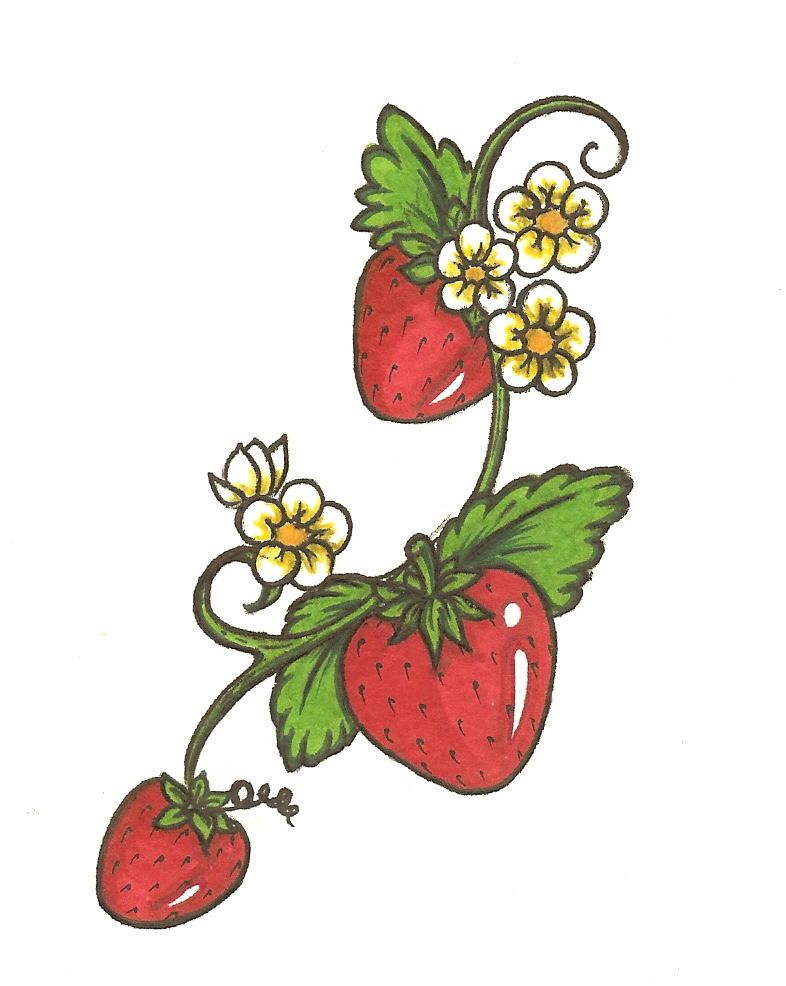 Tatuajes de fresas 37