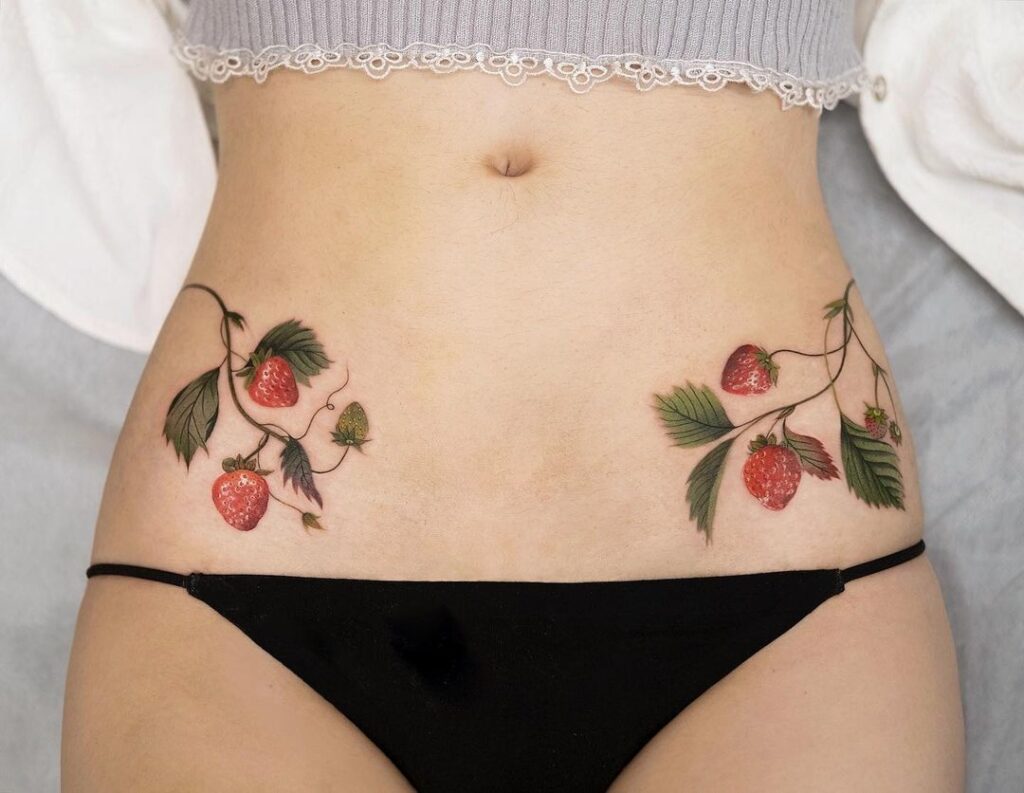 tatuajes de fresas 60