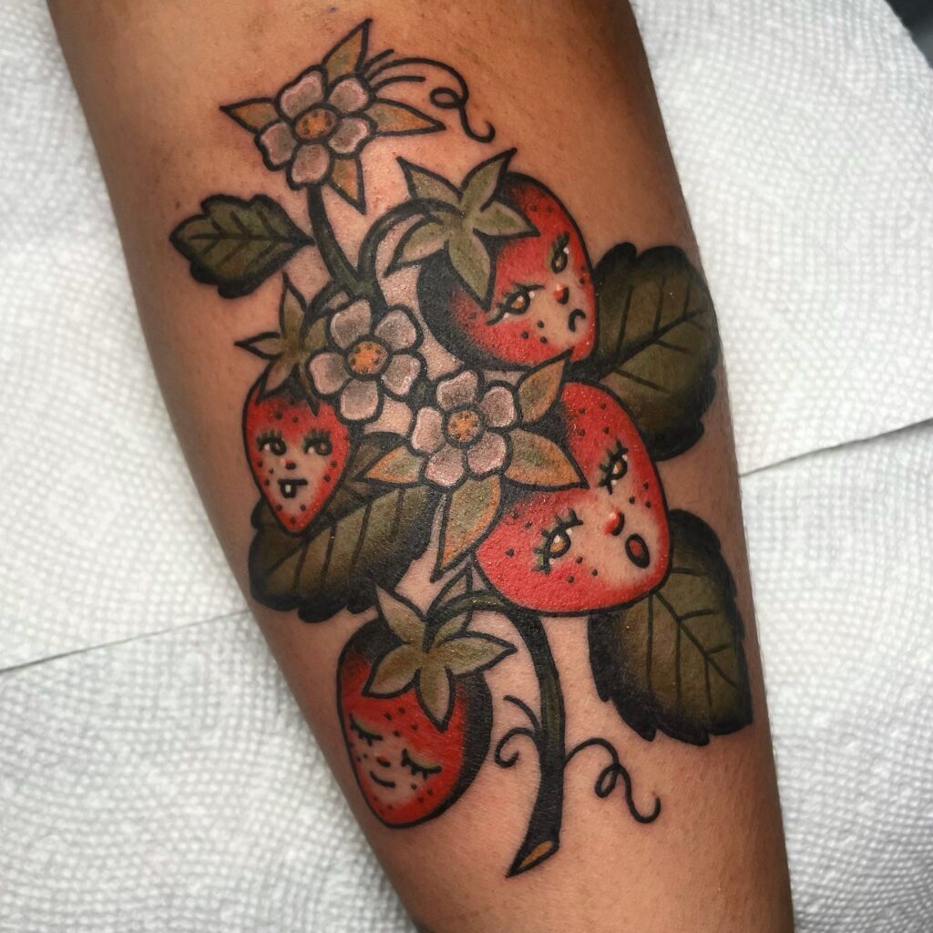 Tatuajes de fresas 72