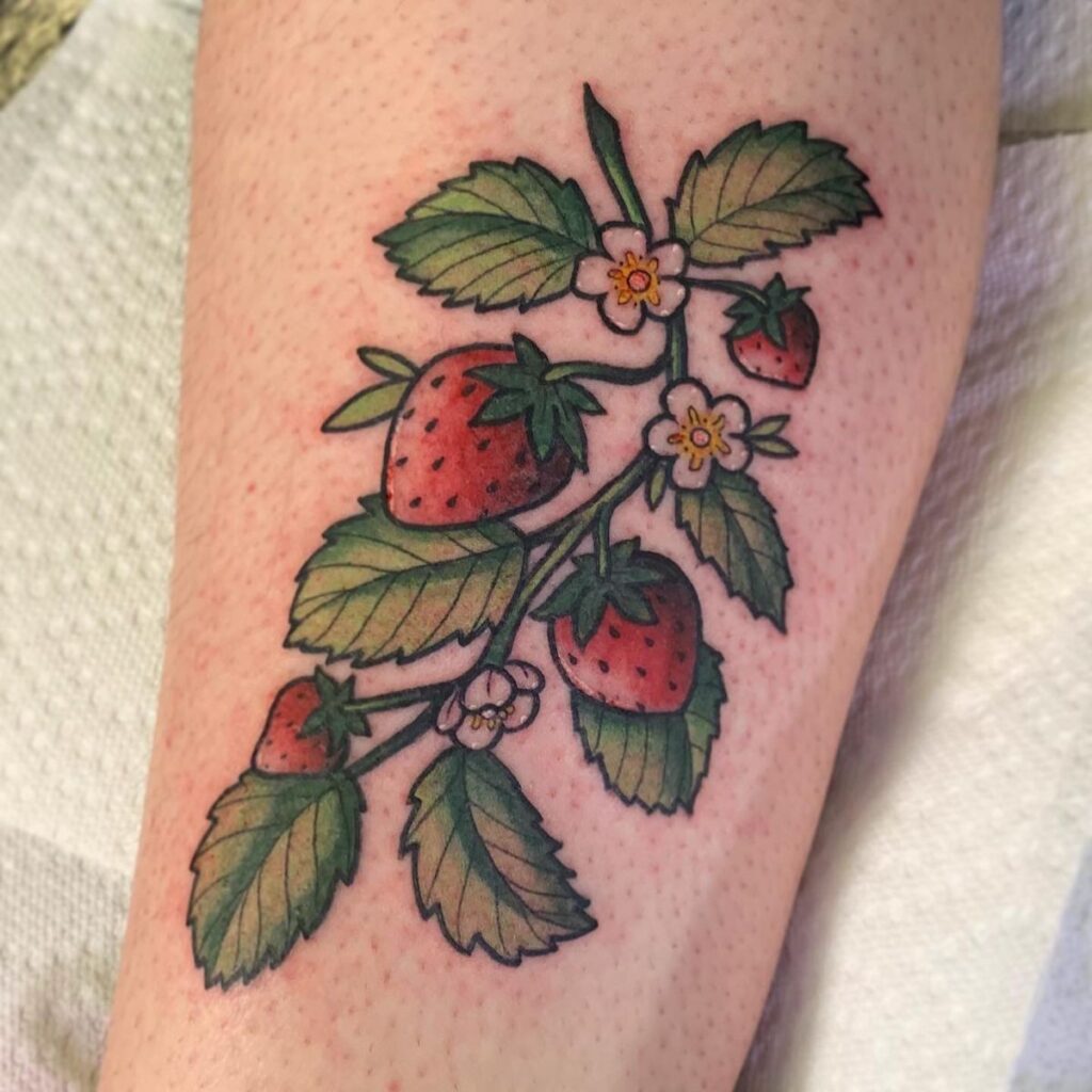 Tatuajes de fresas 73