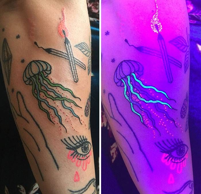 Tatuajes ultravioleta 100