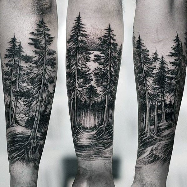 tatuajes de bosque 13