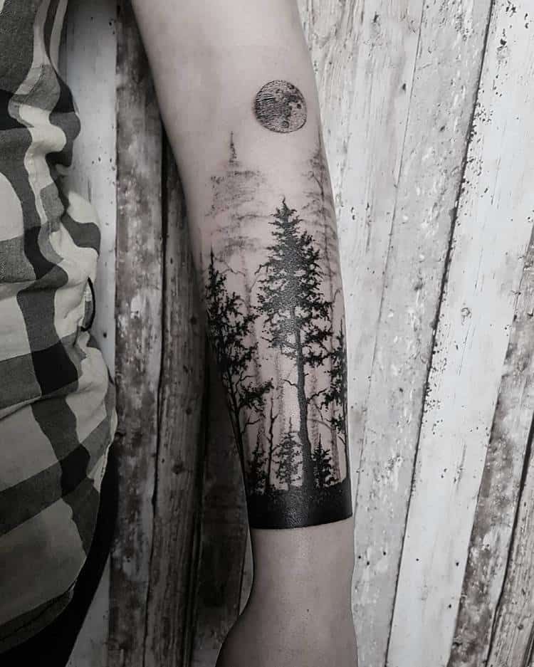 tatuajes de bosque 20