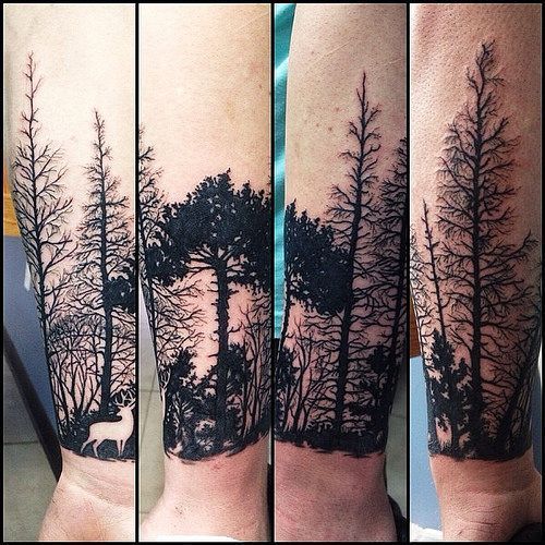 tatuajes de bosque 53
